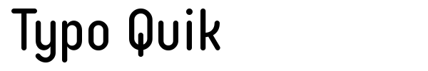Typo Quik font preview
